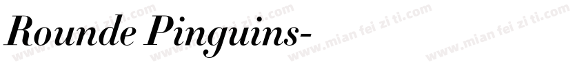 Rounde Pinguins字体转换